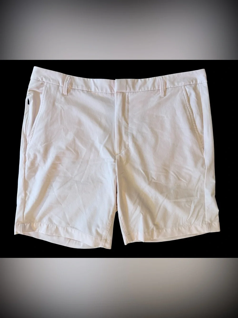 All in Motion Men’s Chino Golf Shorts 38 Pink Performance Stretch Flat Front